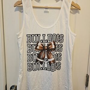 NWOT Port Authority White Bulldogs Tank Top